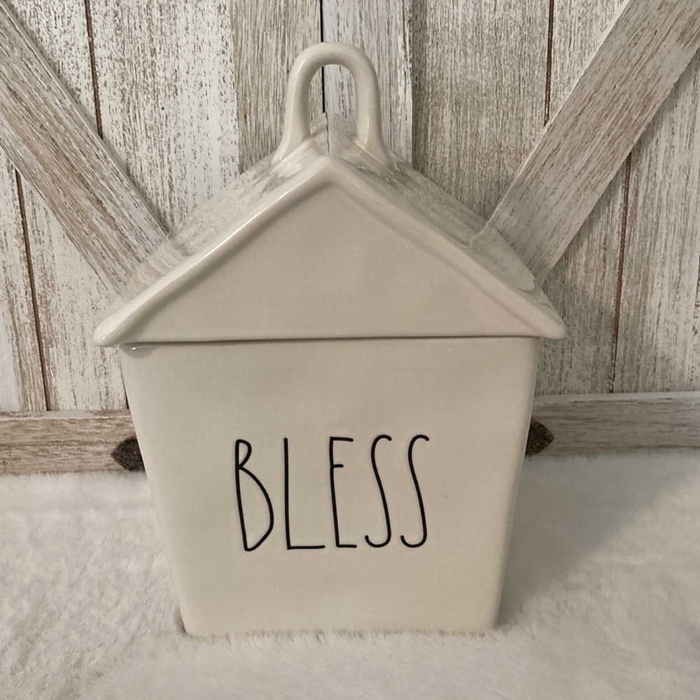 Rae Dunn Bless Cookie Jar
